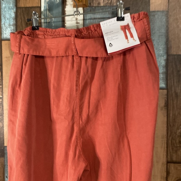 Social standard melody drapery tencel fabric belted pants - Picture 11 of 13